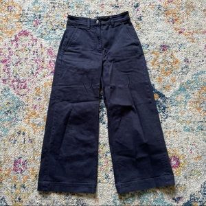 Everlane Wide Leg Ankle Pant 00 SHORT